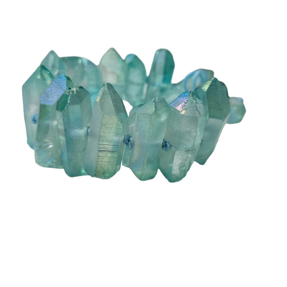 INCREDIBLE natural quartz crystal point bracelet - Picture 6 of 7